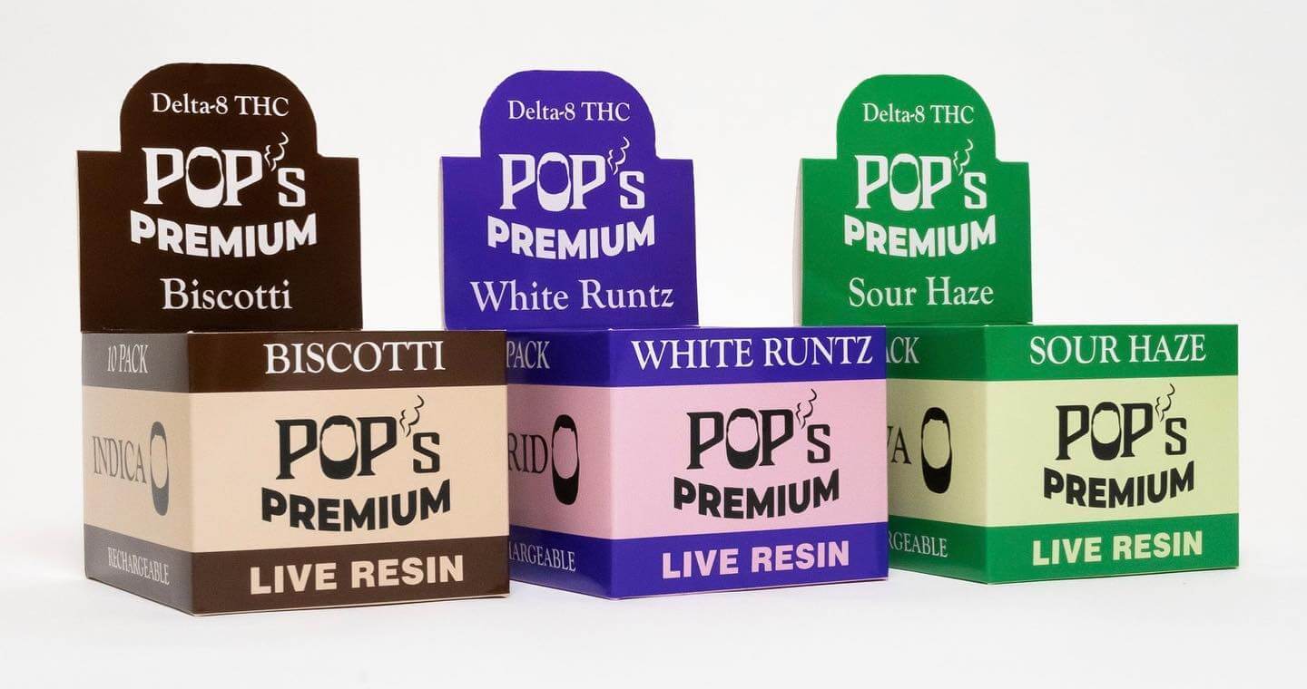 Pops Premium Delta 8 THC Live Resin 2g Disposable