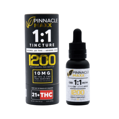 Pinnacle Maxx 1:1 CBD + Delta 8 THC 1200mg