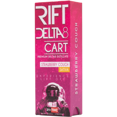 RIFT Delta 8 THC Vape Cartridge Strawberry Cough Sativa