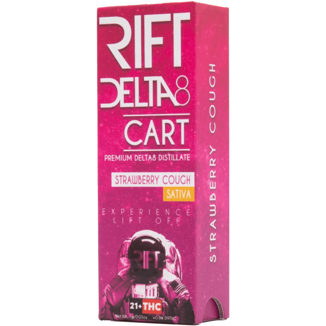 RIFT Delta 8 THC Vape Cartridge Strawberry Cough Sativa