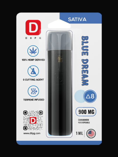 Delta 8 Pharma Grade Disposable Pen - 900mg - Blue Dream (Sativa)