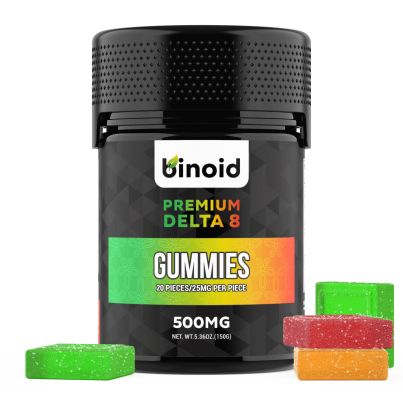 Binoid Delta 8 THC Gummies - 500mg - Mixed Flavors