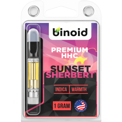 Binoid HHC Vape Cartridge - 1 gram - Sunset Sherbert (Indica - Warmth)