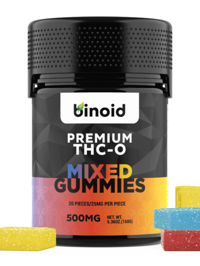 Binoid Premium THC-O Gummies 500mg Mixed Flavors