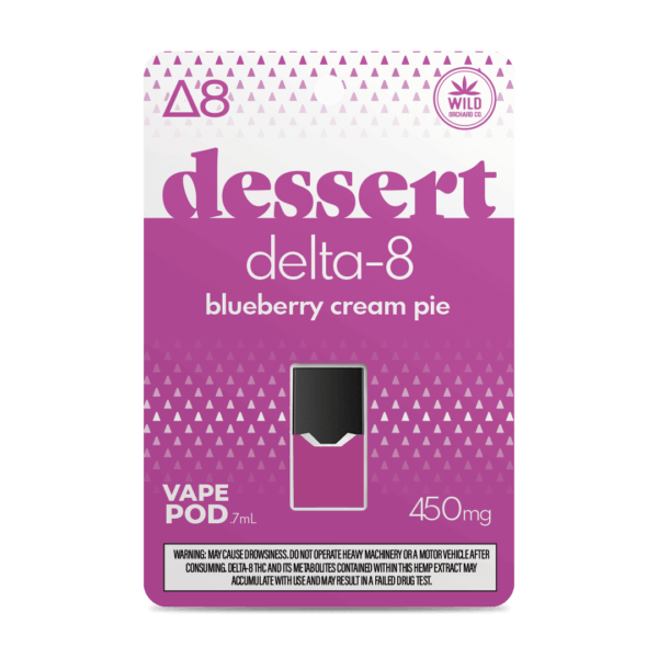 Dessert Delta 8 Juul Pod 450mg Blueberry Cream Pie