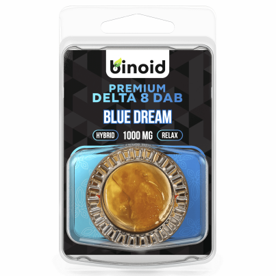 Binoid 1 gram Delta 8 THC Wax Dab Blue Dream
