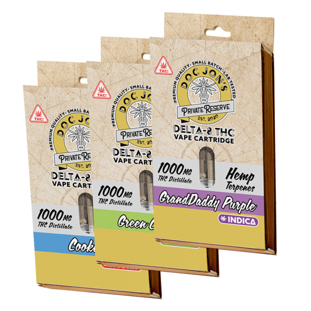 Doc Jon's Private Reserve Delta 8 Vape Cartridge
