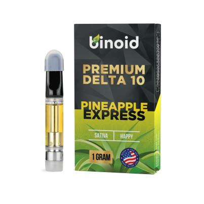 Binoid Delta 10 THC Vape Cartridge Pineapple Express (Sativa - Happy)
