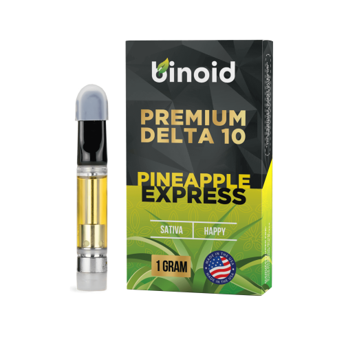 Binoid Delta 10 THC Vape Cartridge Pineapple Express (Sativa - Happy)