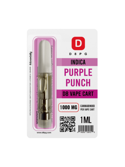 Delta 8 Pharma Grade Vape Cartridge 900mg Purple Punch - Indica