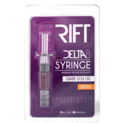 Rift Delta 8 THC Distillate Syringe Grape Goji OG