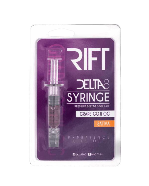 Rift Delta 8 THC Distillate Syringe Grape Goji OG