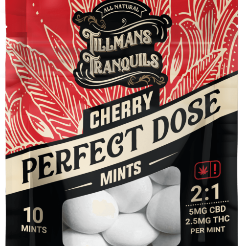 Tillmans Tranquils Perfect Dose 5mg CBD 2.5mg THC Cherry Mints 1 pack