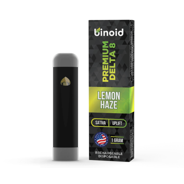 Binoid Delta 8 THC Disposable Vape - 1 Gram Lemon Haze (Sativa - Uplift)