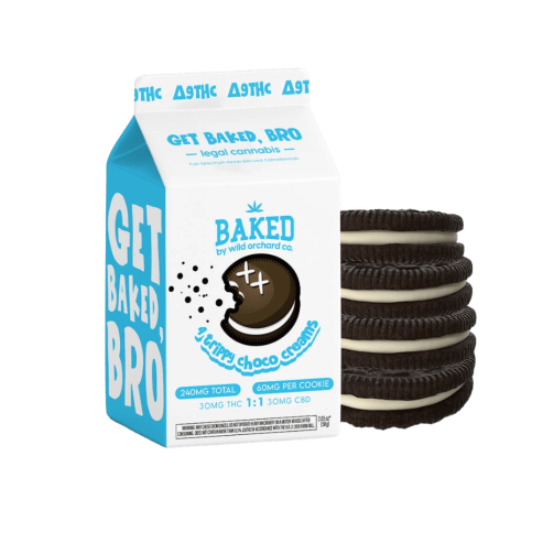 Baked Delta 9 THC Trippy Choco Creams 4 Pack
