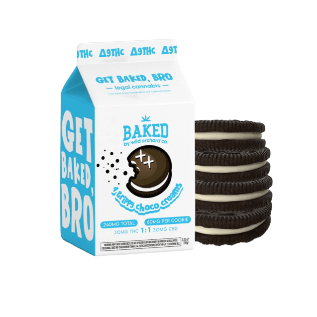 Baked Delta 9 THC Trippy Choco Creams 4 Pack