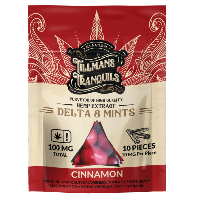 Tillmans Tranquils Delta 8 THC Mints Cinnamon
