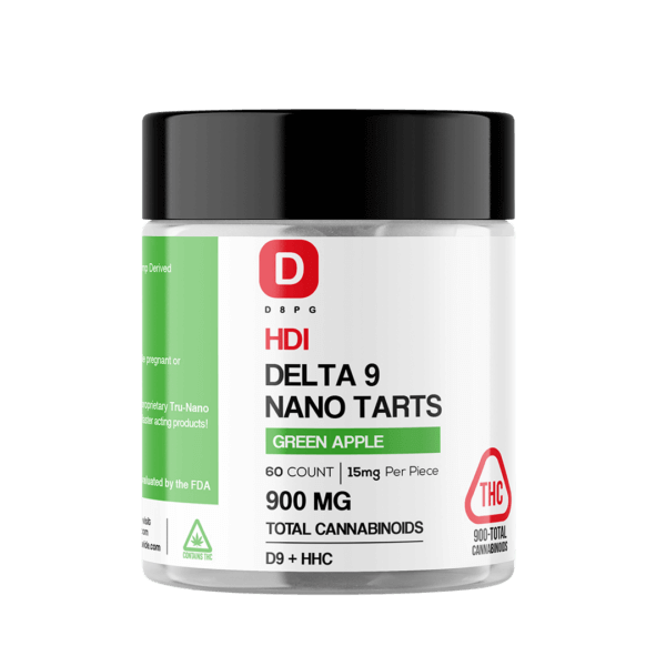 D8PG Nano Delta 9 THC Tarts 900mg Green Apple