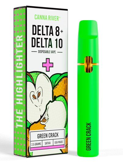 Canna River Delta 8 + Delta 10 Highlighter 2.5g Green Crack (Sativa)