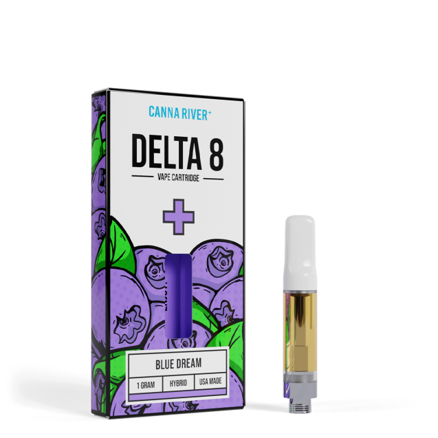 Canna River Delta 8 THC Cartridge 1g Blue Dream (Hybrid)