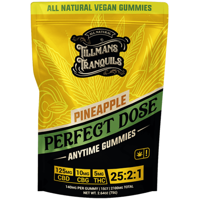 Tillmans Tranquils Perfect Dose Boost+ CBD:CBG:Delta 9 THC Gummies