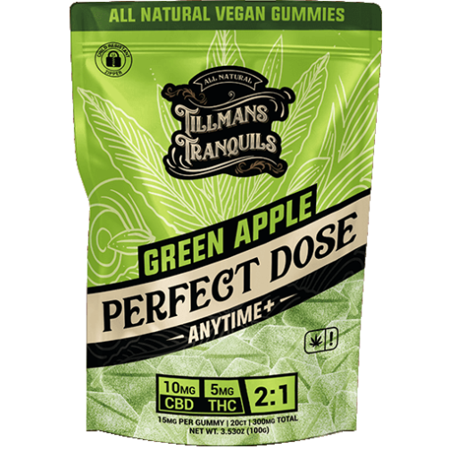 Tillmans Tranquils Perfect Dose Anytime+ CBD:Delta 9 THC Gummies