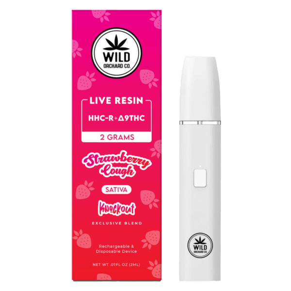 Wild Orchard 2g Live Resin HHC-R Disposable Strawberry Cough