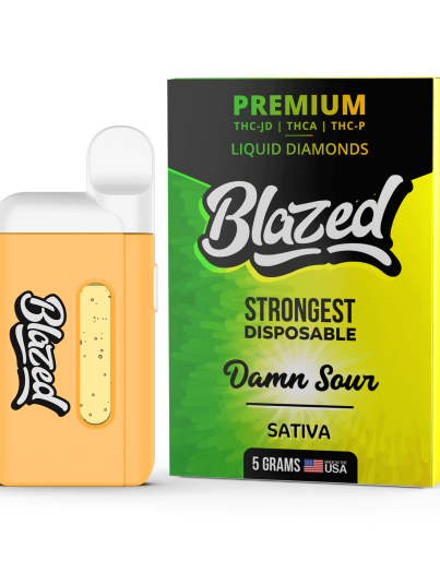 Binoid Blazed THCA + Delta 9P Disposable 5g Damn Sour (Sativa)