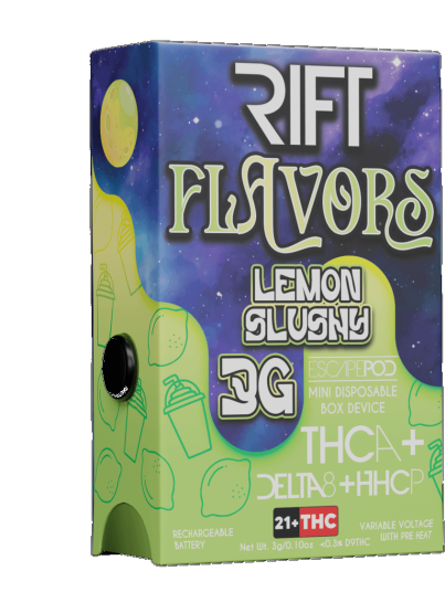RIFT Flavors THCA Disposable 3g Lemon Slushy (THCA + Delta 8 THC + HHCP)