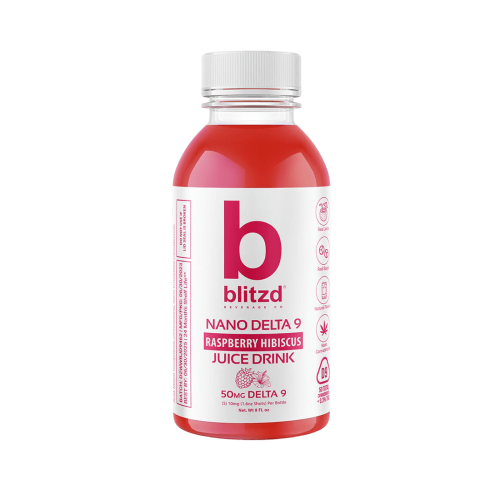 Blitzd Delta 9 THC Juice 50mg Raspberry Hibiscus