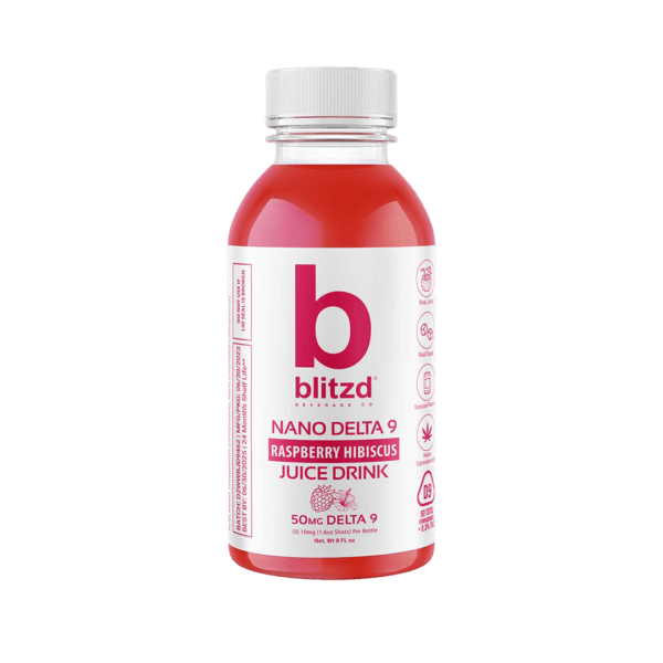 Blitzd Delta 9 THC Juice 50mg Raspberry Hibiscus