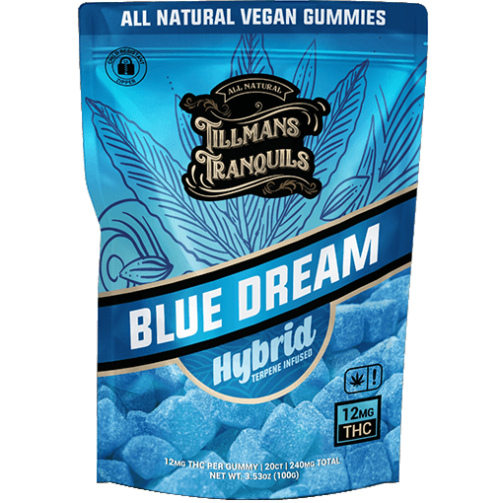 Tillmans Tranquils Blue Dream Delta 9 THC Gummies 240mg – Hybrid