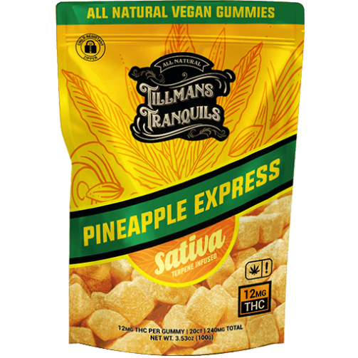 Tillmans Tranquils Delta 9 THC Vegan Gummies - 240mg Pineapple Express Sativa