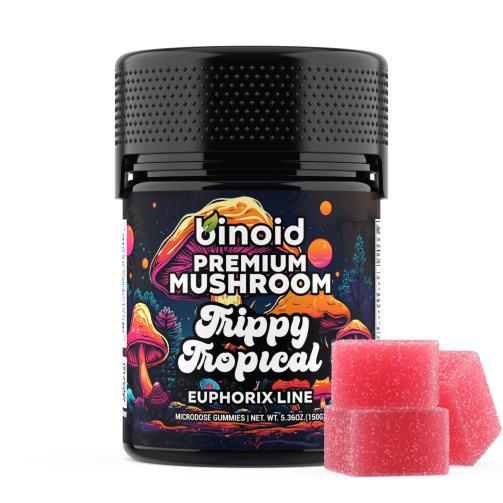 Binoid Euphorix Premium Amanita Mushroom Gummies Trippy Tropical
