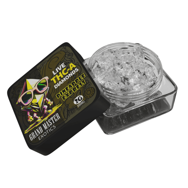 Grand Master Exotics THCA Live Diamonds 2g Pineapple Express (Sativa)