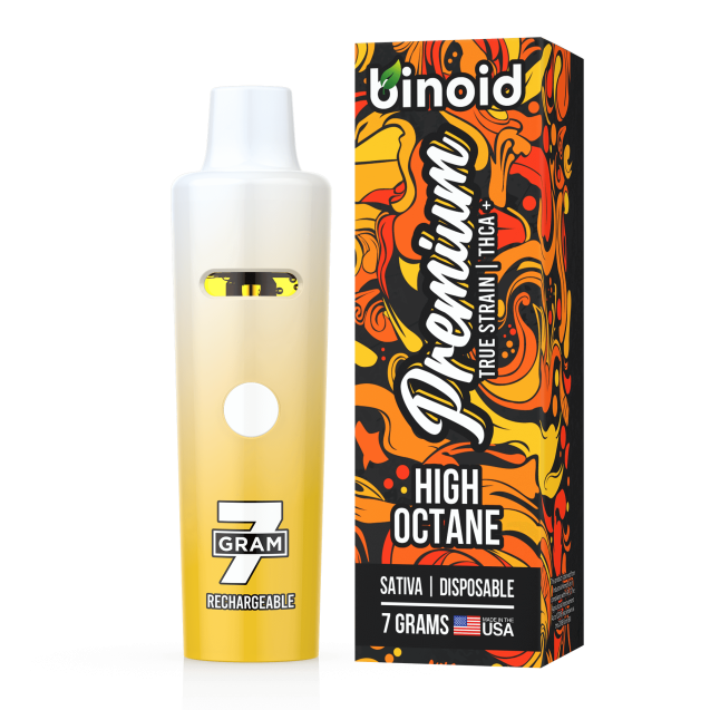 Binoid True Strain 7g THCA Disposable High Octane - Sativa