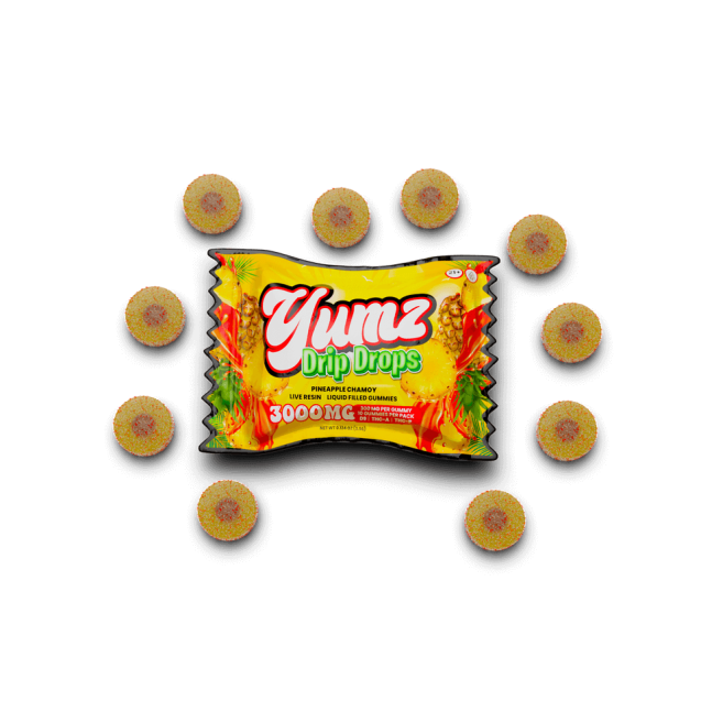Yumz Drip Drops Liquid Filled THCA + Delta 8 THC + THC-P Gummies