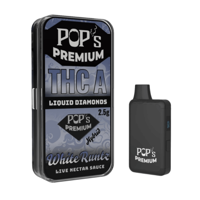 Pop's Premium Liquid Diamond THCA Disposable 2.5g White Runtz (Hybrid)