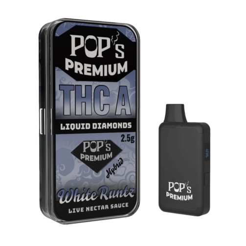 Pop's Premium Liquid Diamond THCA Disposable 2.5g White Runtz (Hybrid)