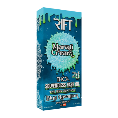 RIFT Manali Cream THCA Hash Pen 2g Blue Hawaiian (Sativa)