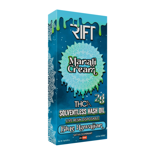 RIFT Manali Cream THCA Hash Pen 2g Blue Hawaiian (Sativa)