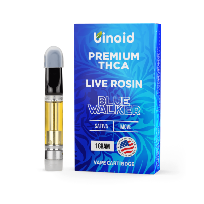 Binoid Live Rosin THCA 1 Gram Cartridge Blue Walker Sativa