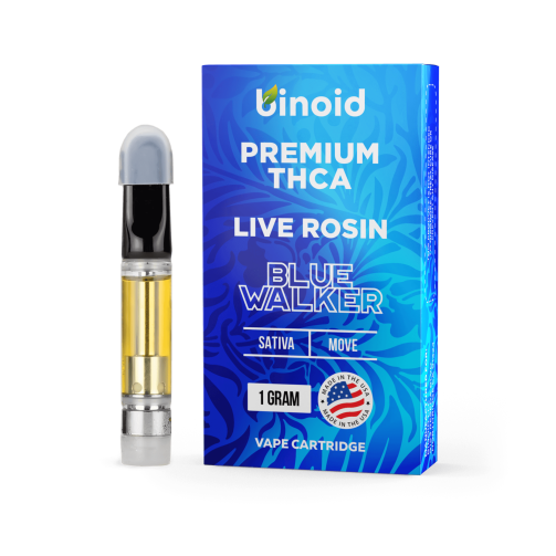 Binoid Live Rosin THCA 1 Gram Cartridge Blue Walker Sativa