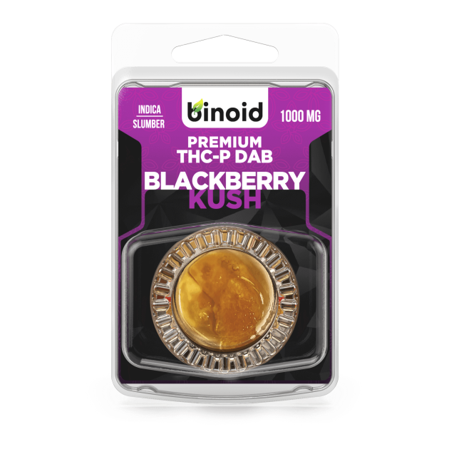 Binoid THC-P Wax Dabs 1000mg Blackberry Kush Indica