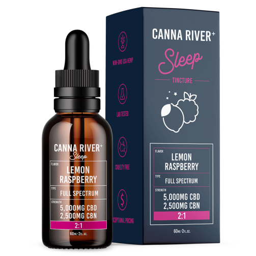 Canna River CBD Sleep Tincture Full Spectrum Lemon Raspberry