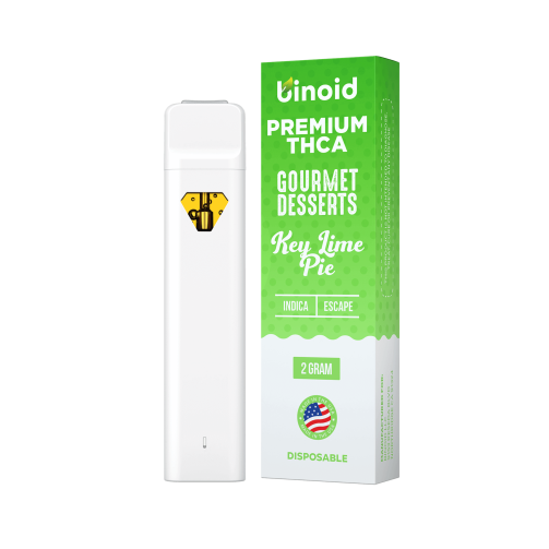 Binoid Gourmet Desserts 2 Gram THCA Disposable Key Lime Pie Indica
