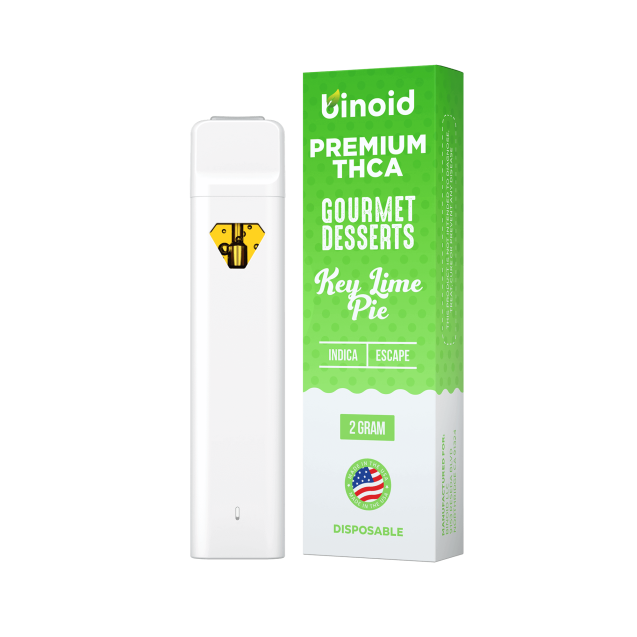 Binoid Gourmet Desserts 2 Gram THCA Disposable Key Lime Pie Indica