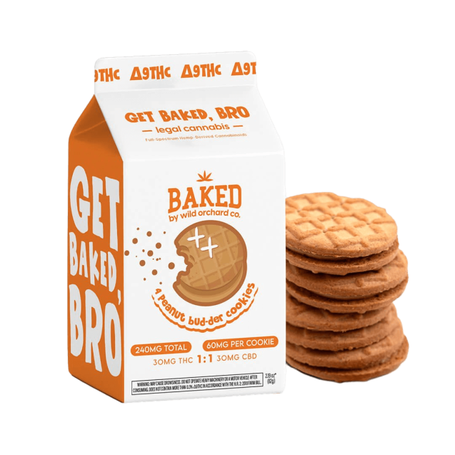 Baked Delta 9 THC Peanut Bud-der Cookies 4ct