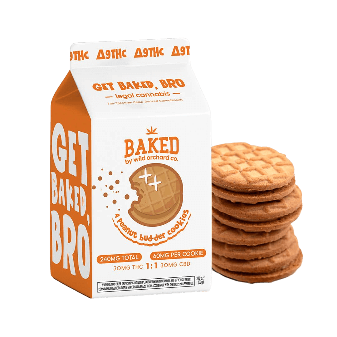 Baked Delta 9 THC Peanut Bud-der Cookies 1 Baked Delta 9 THC Peanut Bud-der Cookies 4ct