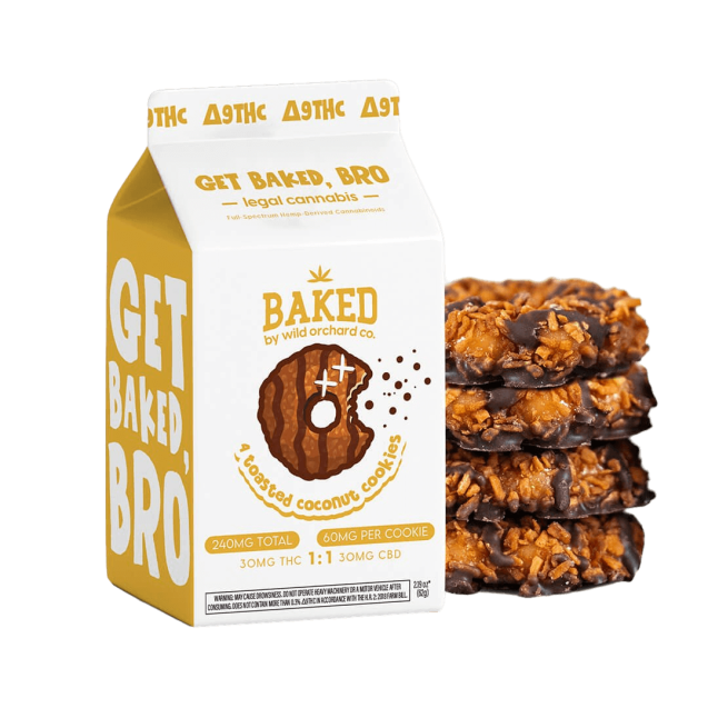 Baked Delta 9 THC Toasted Coconut Cookies 4ct